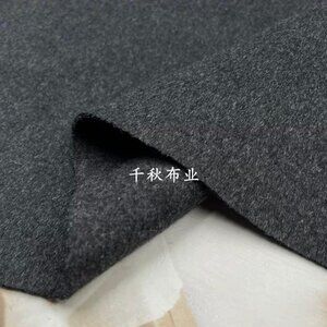 3 meters luxurious charcoal grey wool/cashmere blend coating fabric